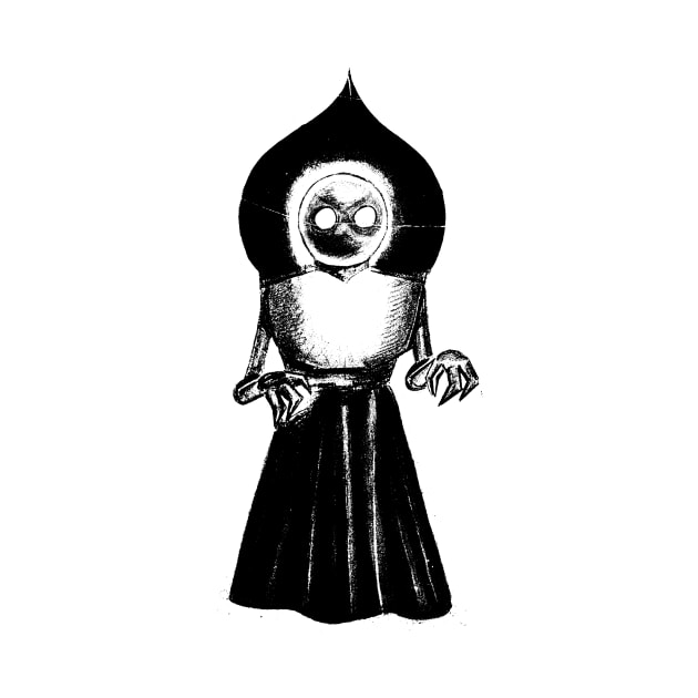 Flatwoods Monster Black on light by AWSchmit