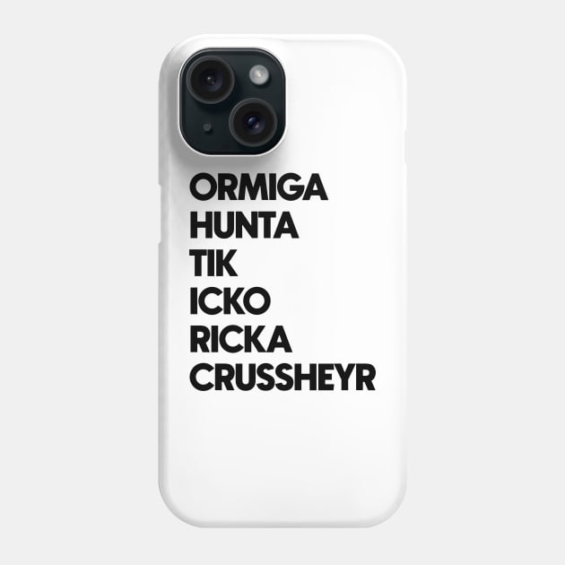 Bad Batch - Omega's Accent - Black Letter Phone Case by The Max Rebo Brand