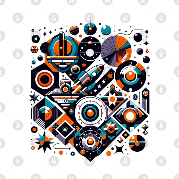 Galactic Geometric Symphony by Graphic Wonders Emporium