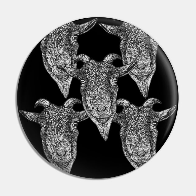 Satanic black and white goats Pin by deadblackpony