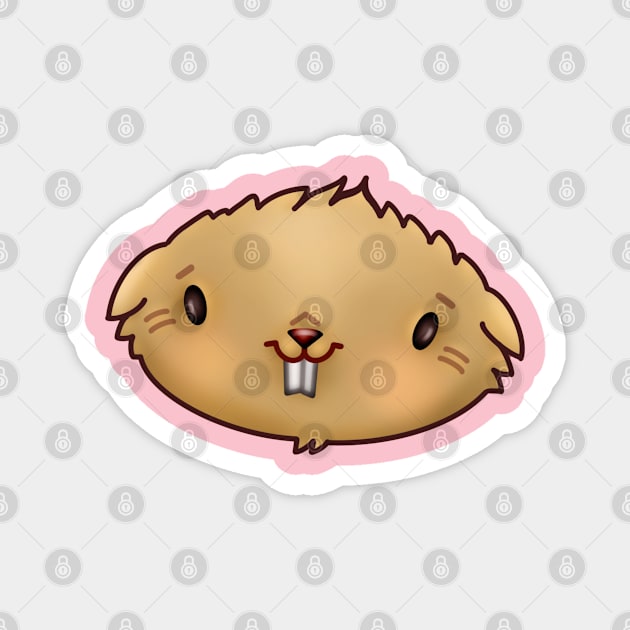 Little Hamster Face Magnet by Doggomuffin 