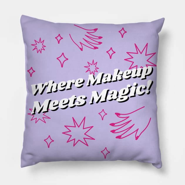 Beauty bloggers create makeup magic Pillow by Hermit-Appeal