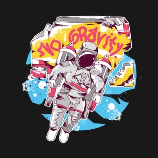 Astronaut do graffiti with no gravity T-Shirt