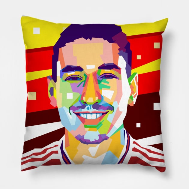 HECTOR BELLERIN Pillow by erikhermawann22