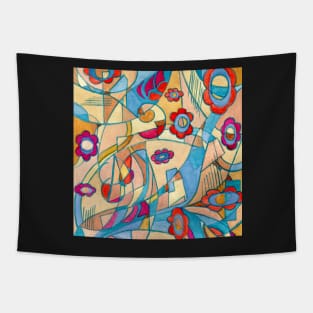 Abstraction painting Tapestry