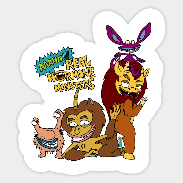 AAAHH! Real Hormone Monsters - Big Mouth - Sticker