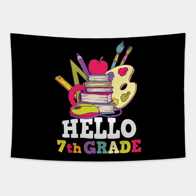 Hello 7th grade Tapestry by busines_night