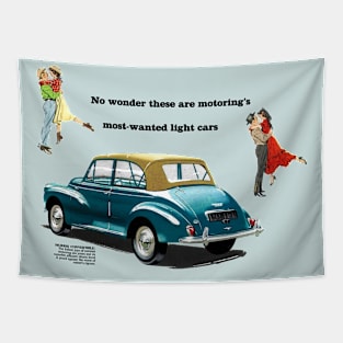 MORRIS MINOR CONVERTIBLE - advert Tapestry