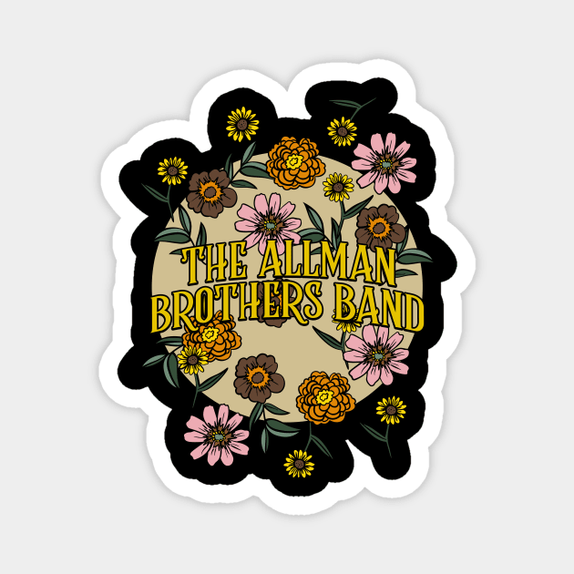 The Allman Brothers Band Name Personalized Flower Retro Floral 80s 90s Name Style