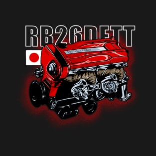 Nissan RB26DETT Engine Godzilla Power T-Shirt