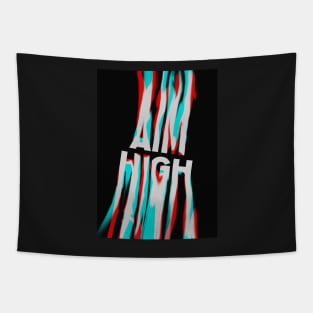 "AIM HIGH" Motivational Poster Tapestry