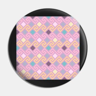 Pink Greck seamless pattern Pin