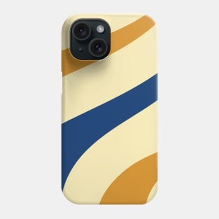 Abstract pattern gold navy blue Phone Case