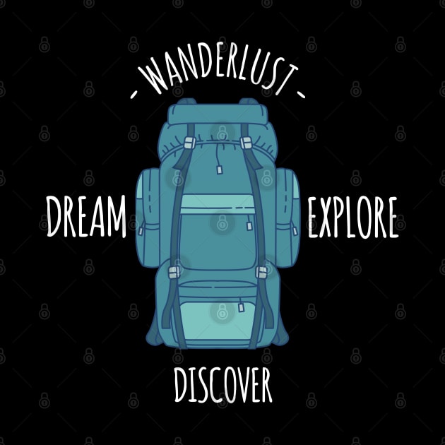 Wanderlust - Dream Explore Discover by Printnation