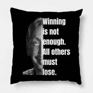 larry ellison quotes entrepreneur gift motivation Pillow