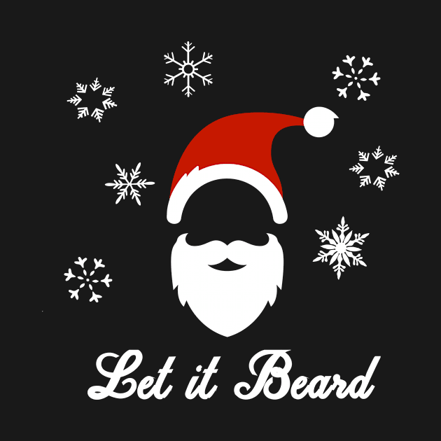 Let it Beard Christmas Hipster by TriHarder12