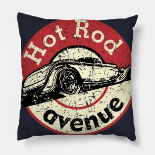 Hot Rod Avenue Pillow