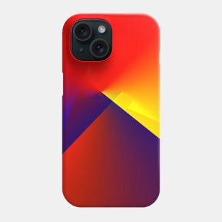 red yellow blue abstract texture Phone Case