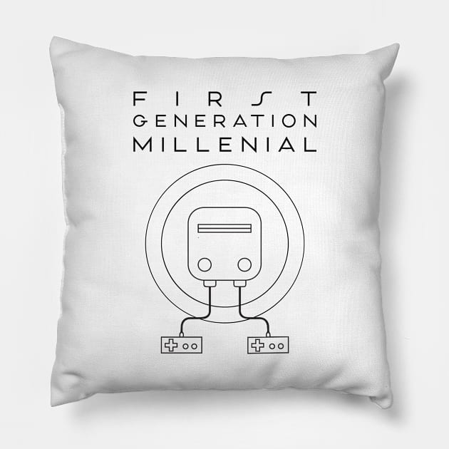 First Generation Millenial Pillow by lilmousepunk