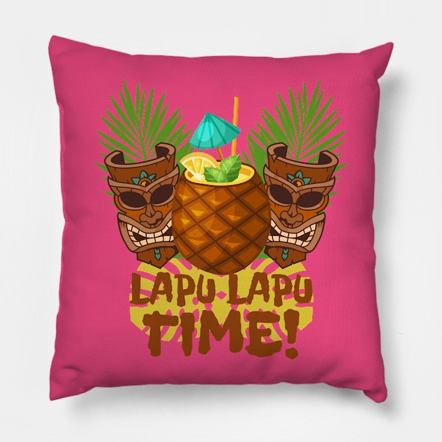 Lapu Lapu Time Pillow by EnchantedTikiTees
