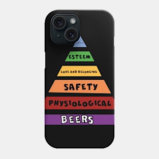 BEERS ARE THE BASE OF THE PYRAMID Phone Case