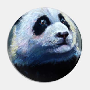 Panda with Crown Oil Painting Pin