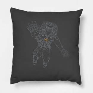 MHI Gray Outline Spaceman Pillow