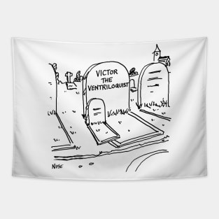 Ventriloquist Grave Tapestry