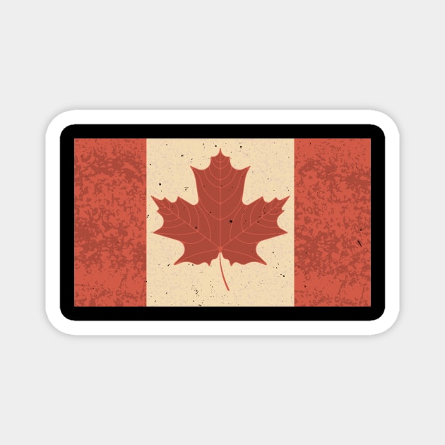 Canada Flag Canadian Nationality Pride Magnet by Foxxy Merch