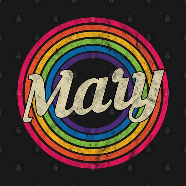 Mary - Retro Rainbow Faded-Style by MaydenArt