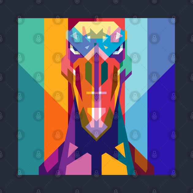 WPAP of Shoebill bird by RJWLTG