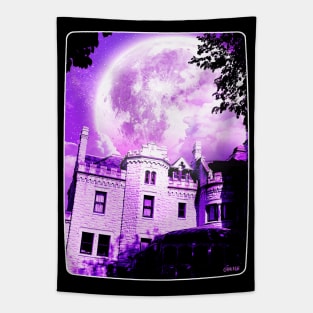 Moonlit Castle Tapestry