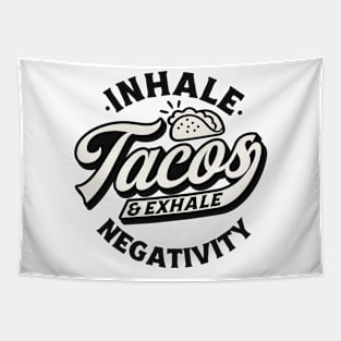 Inhale tacos Tapestry