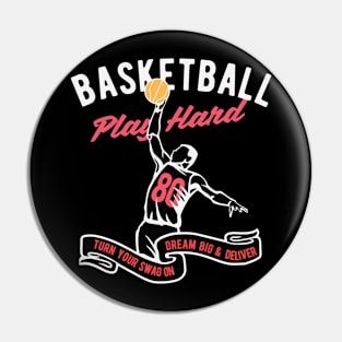 Basketball - Motivational Artwork Pin