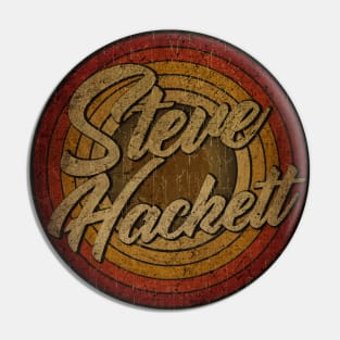 arjunthemaniac,circle retro faded Steve Hackett Pin