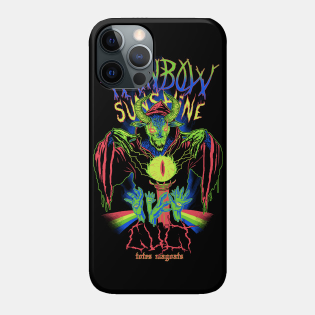 Rainbow Sunshine Cult - Metal - Phone Case