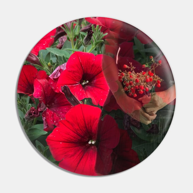 Girl with petunia flowers Pin by Khala