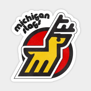 Defunct Michigan Stags Hockey Team Magnet