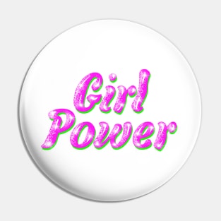 Girl Power with Glitter Pin