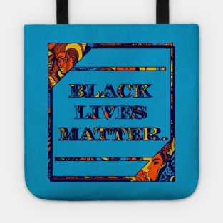 Orange Blue Black Lives Matter Period Tote