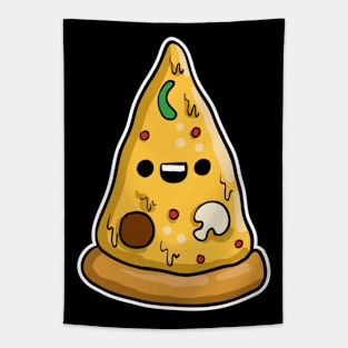 Cute Pizza Slice Tapestry