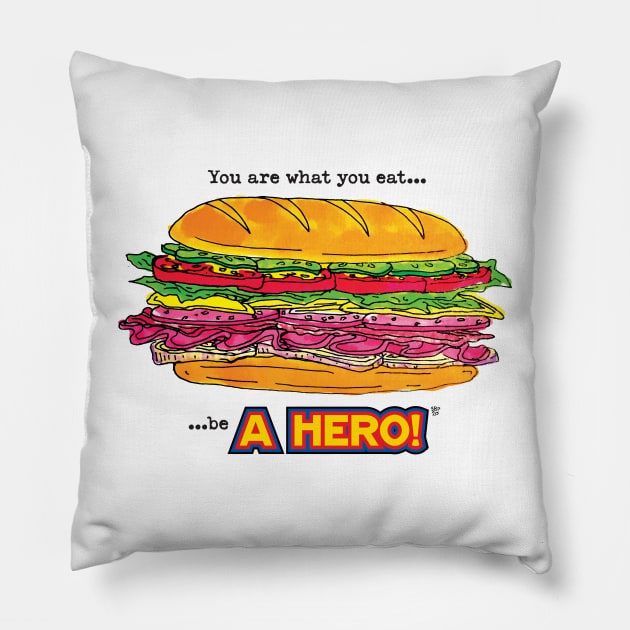 BE A HERO Pillow by SETH BOND PERRY - SBP ART