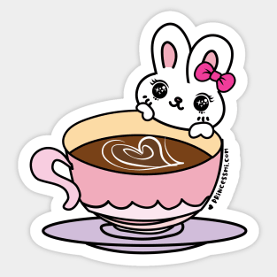 Kawaii Coffee Cup Design 3 Sticker for Sale by eyestetix