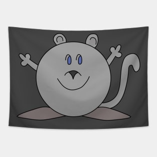 Happy Chubby Mouse Tapestry