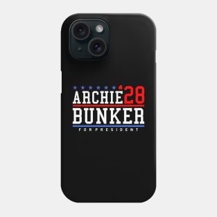 Archie Bunker 28 For President 2028 Election Phone Case