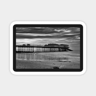 Cromer Pier in black and white Magnet