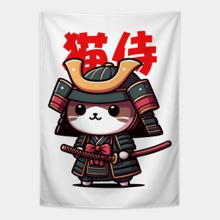 Neko Samurai Tapestry