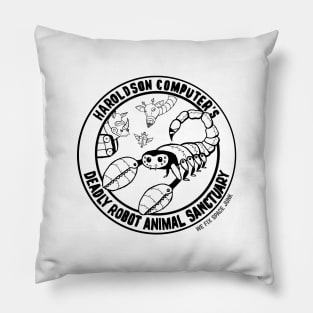 Haroldson Computer's Deadly Robot Animal Sanctuary Pillow