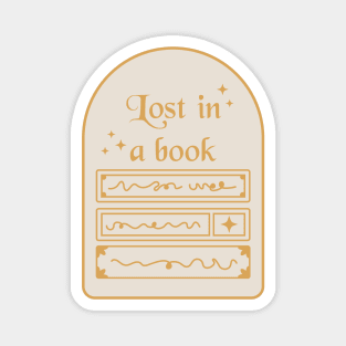 Lost in a book. Bookish quotes. Magnet