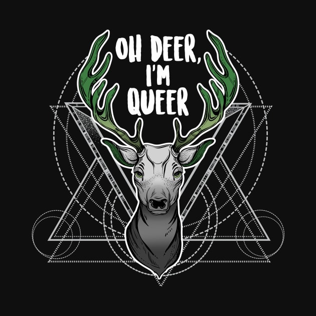 Aromantic Oh Deer I'm Queer by Psitta